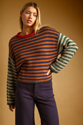 Multi Color Striped Knit Top