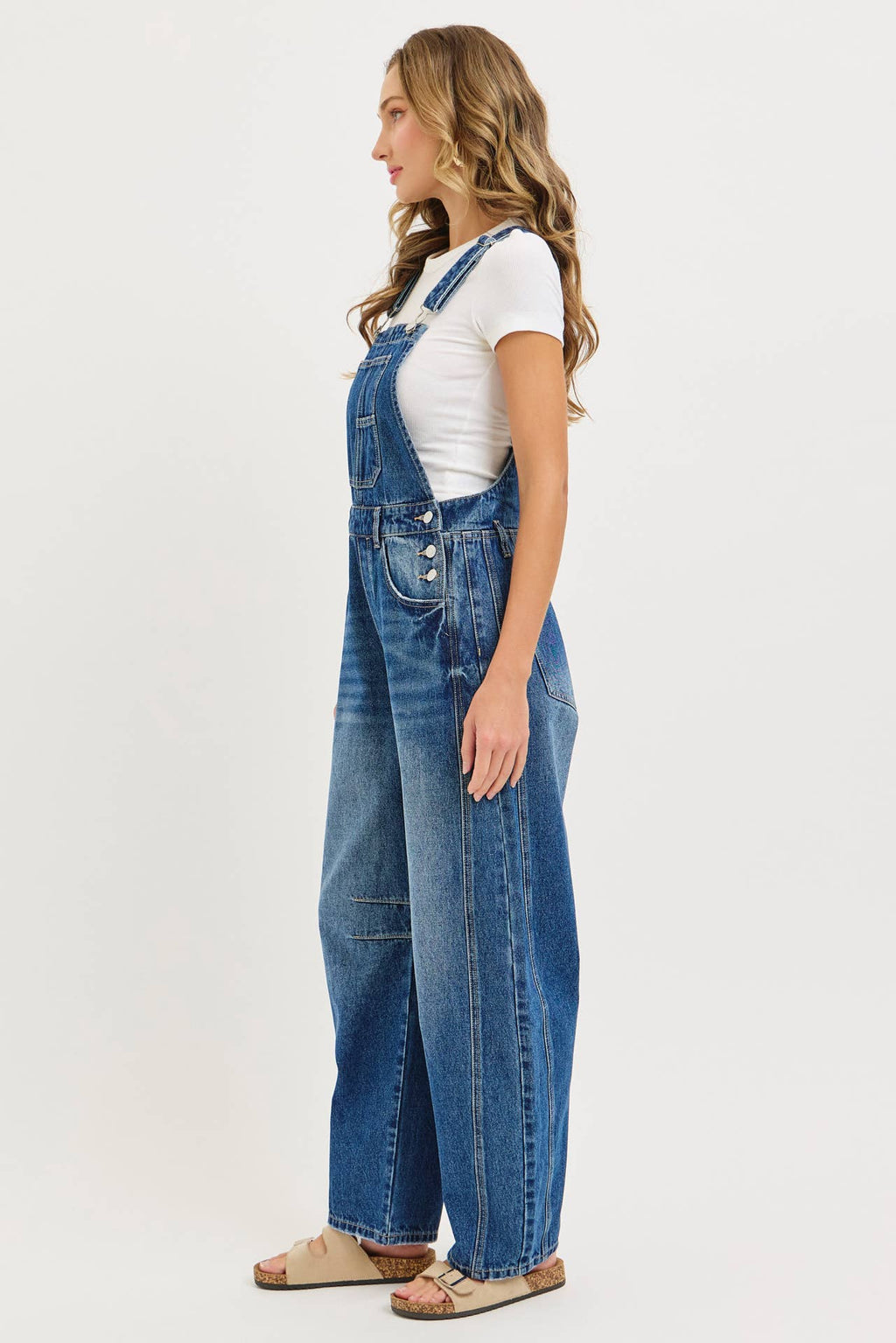 Barrel Denim Jumpsuit