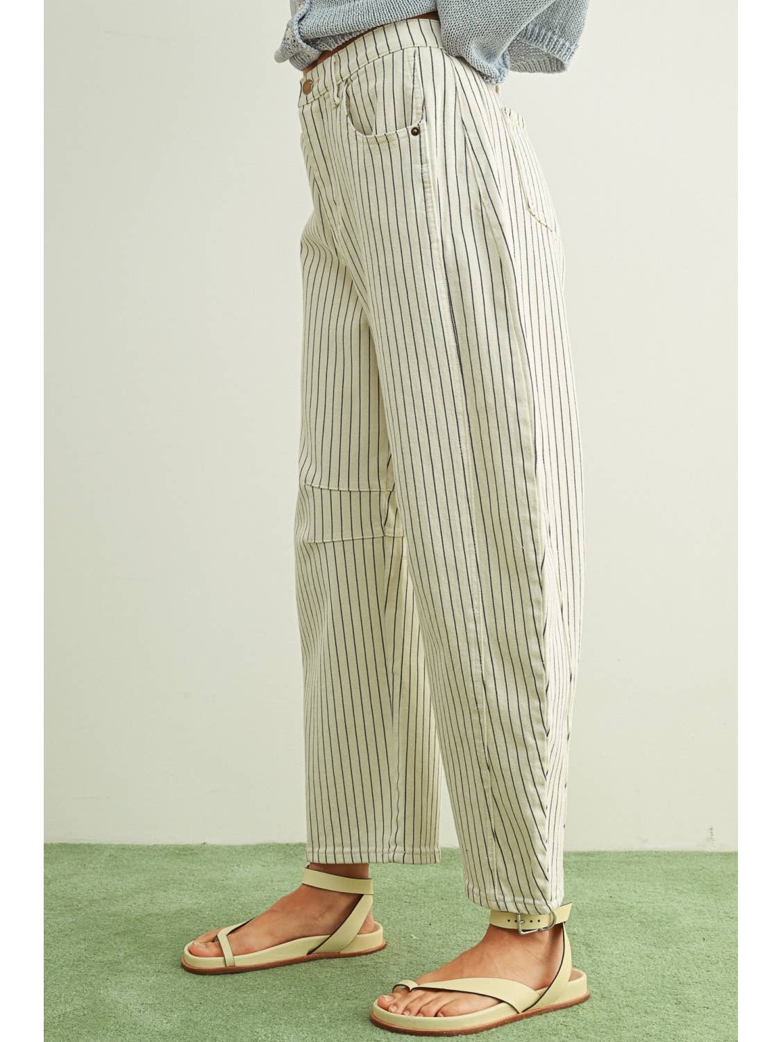 Pin Striped Barrel Pants