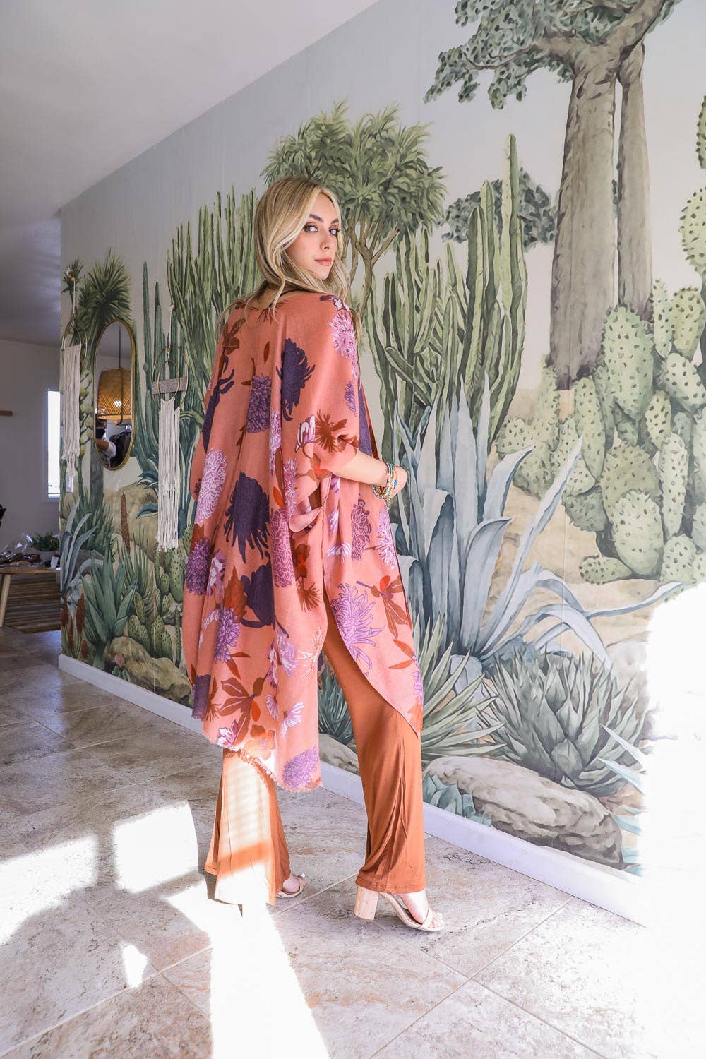Floral Motif Kimono