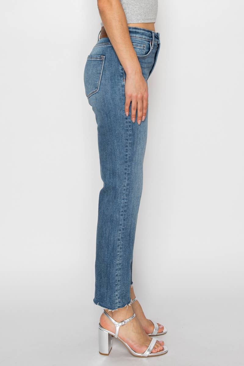 High Rise Straight Leg Jeans