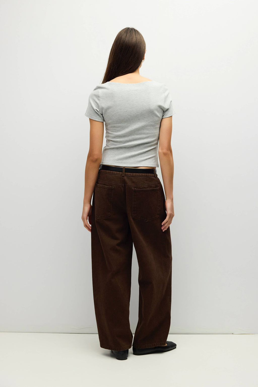 Wide Neck Soft Knit Top