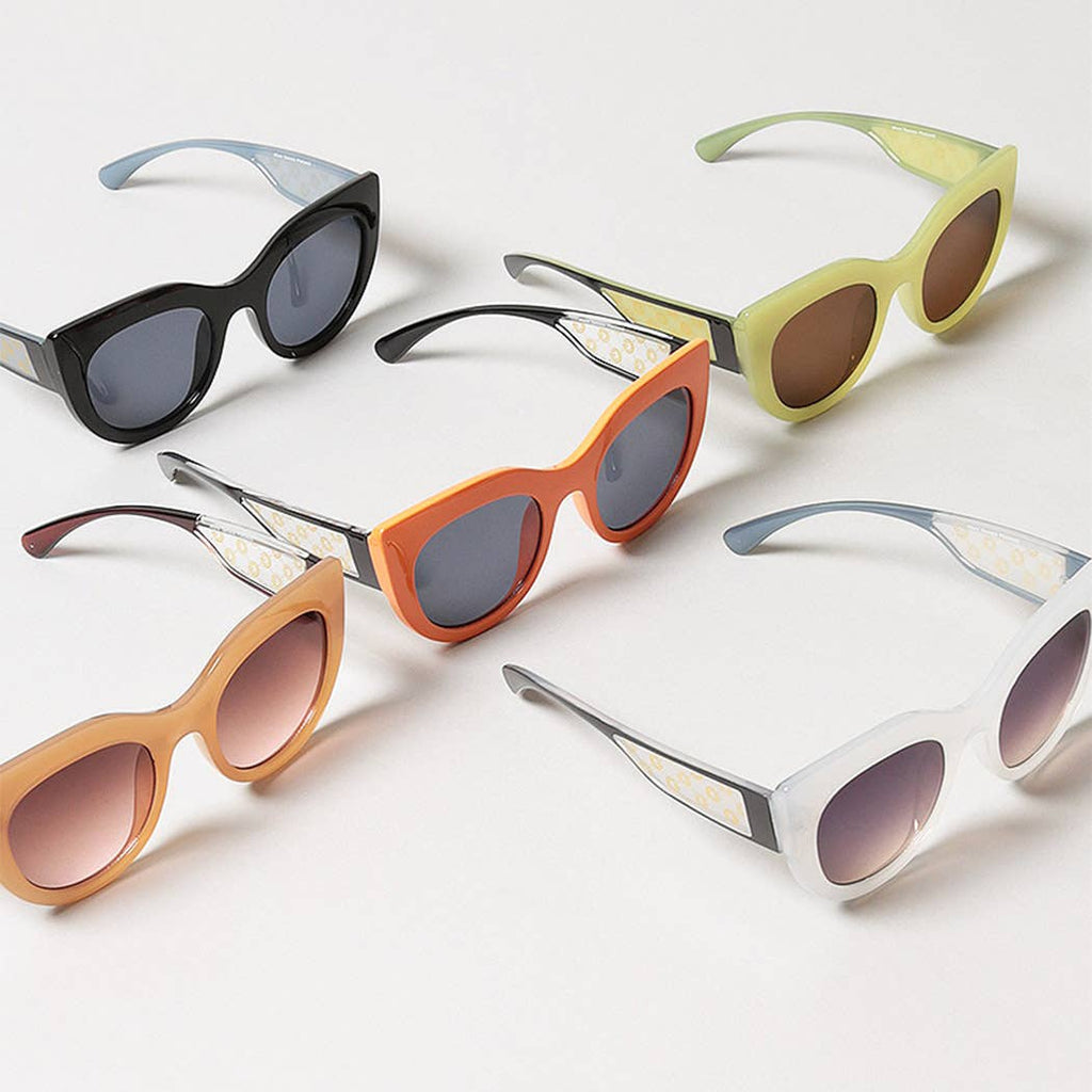 Bold Round Frame Sunglasses