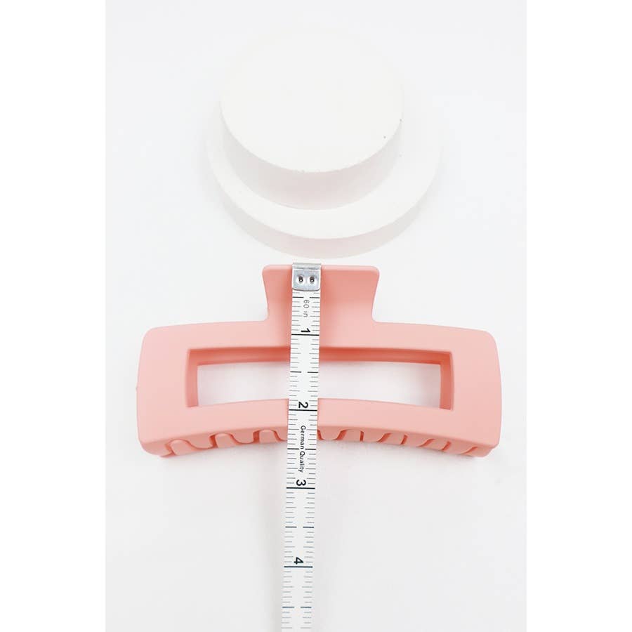 Matte Jumbo Cut Out Rectangle Claw Clip