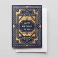 Sashiko Birthday Card *FOIL*