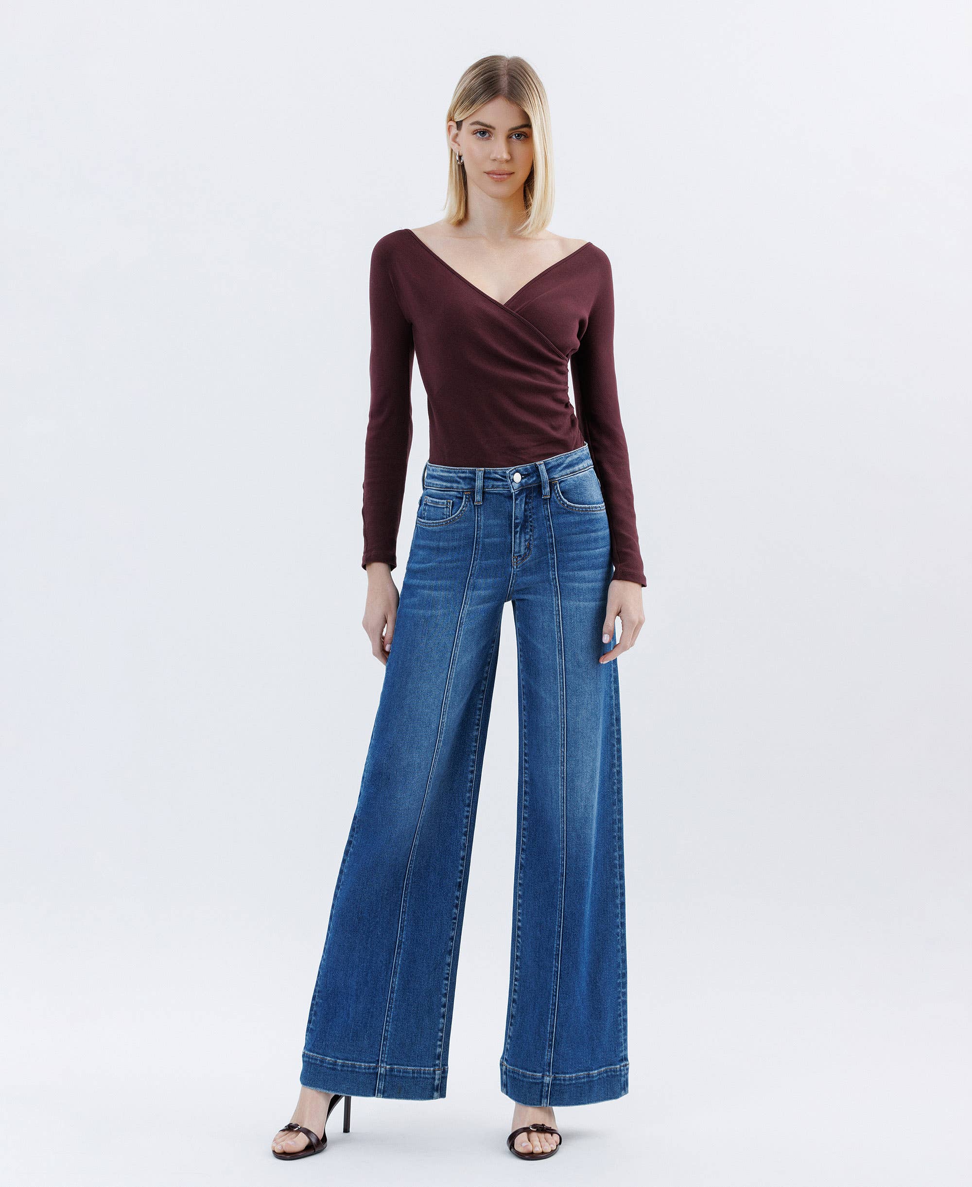 High Rise Wide Leg Trouser Jeans