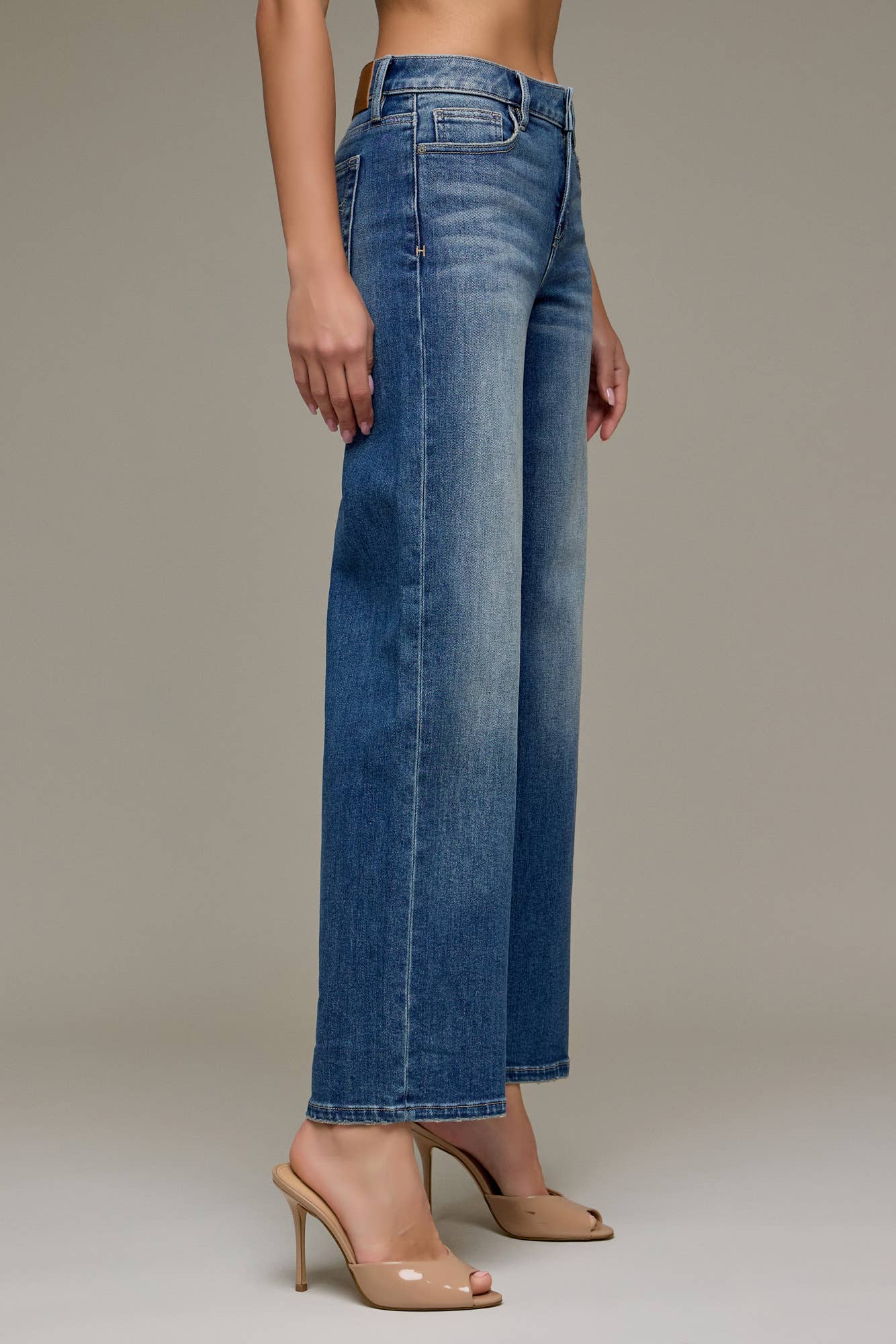 Dark Wash Mid Rise Dad Jean