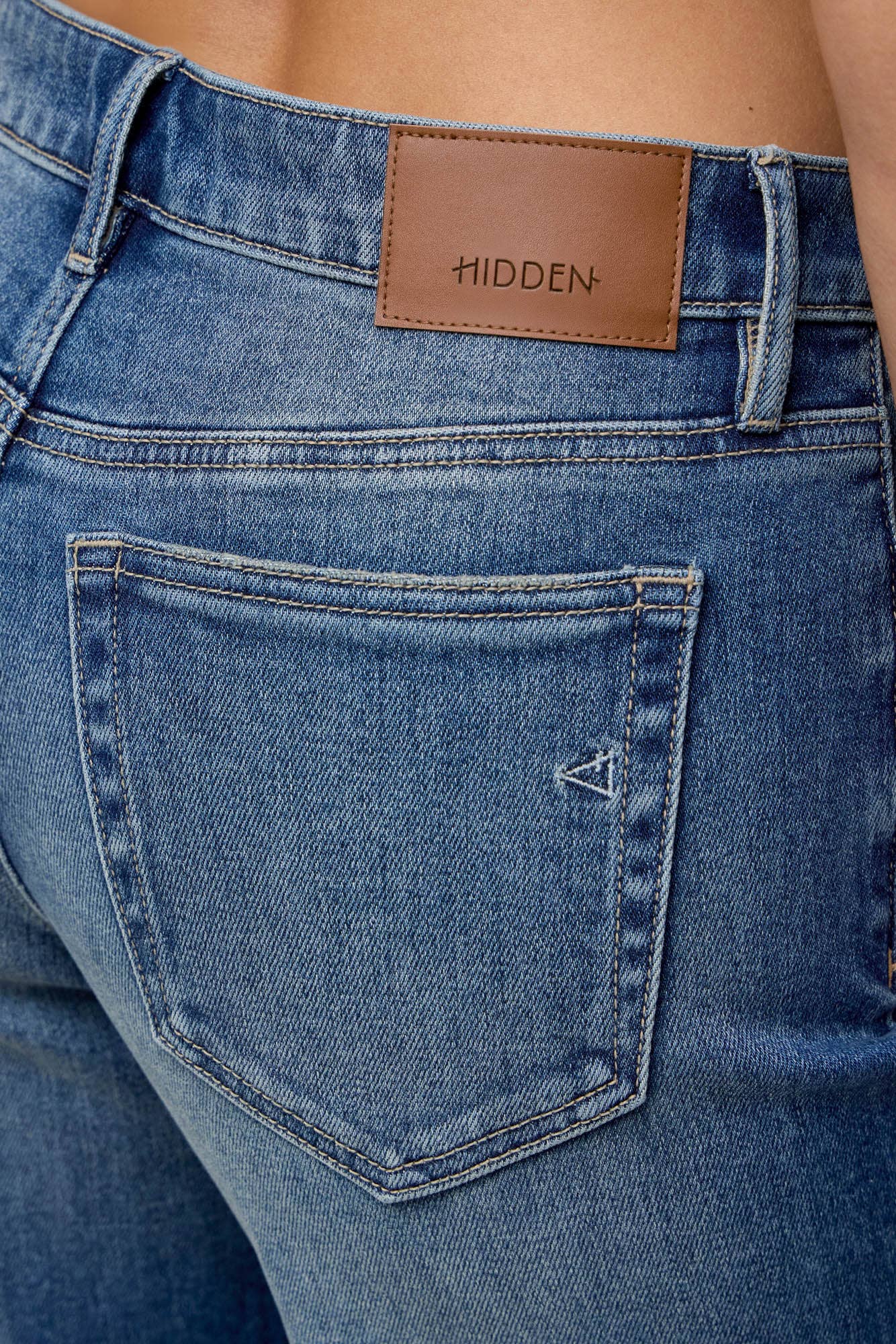 Dark Wash Mid Rise Dad Jean