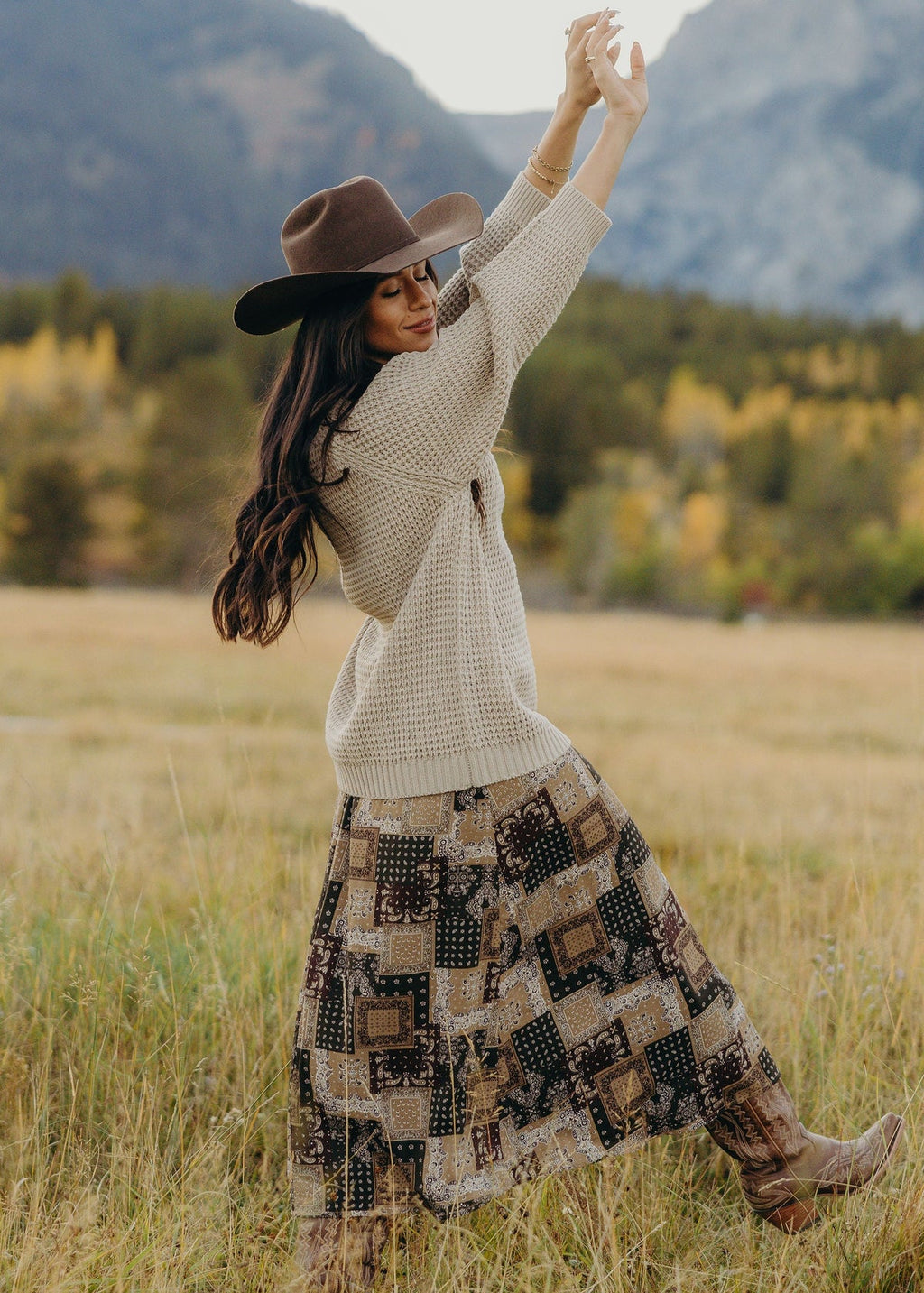 A Line Maxi Skirt