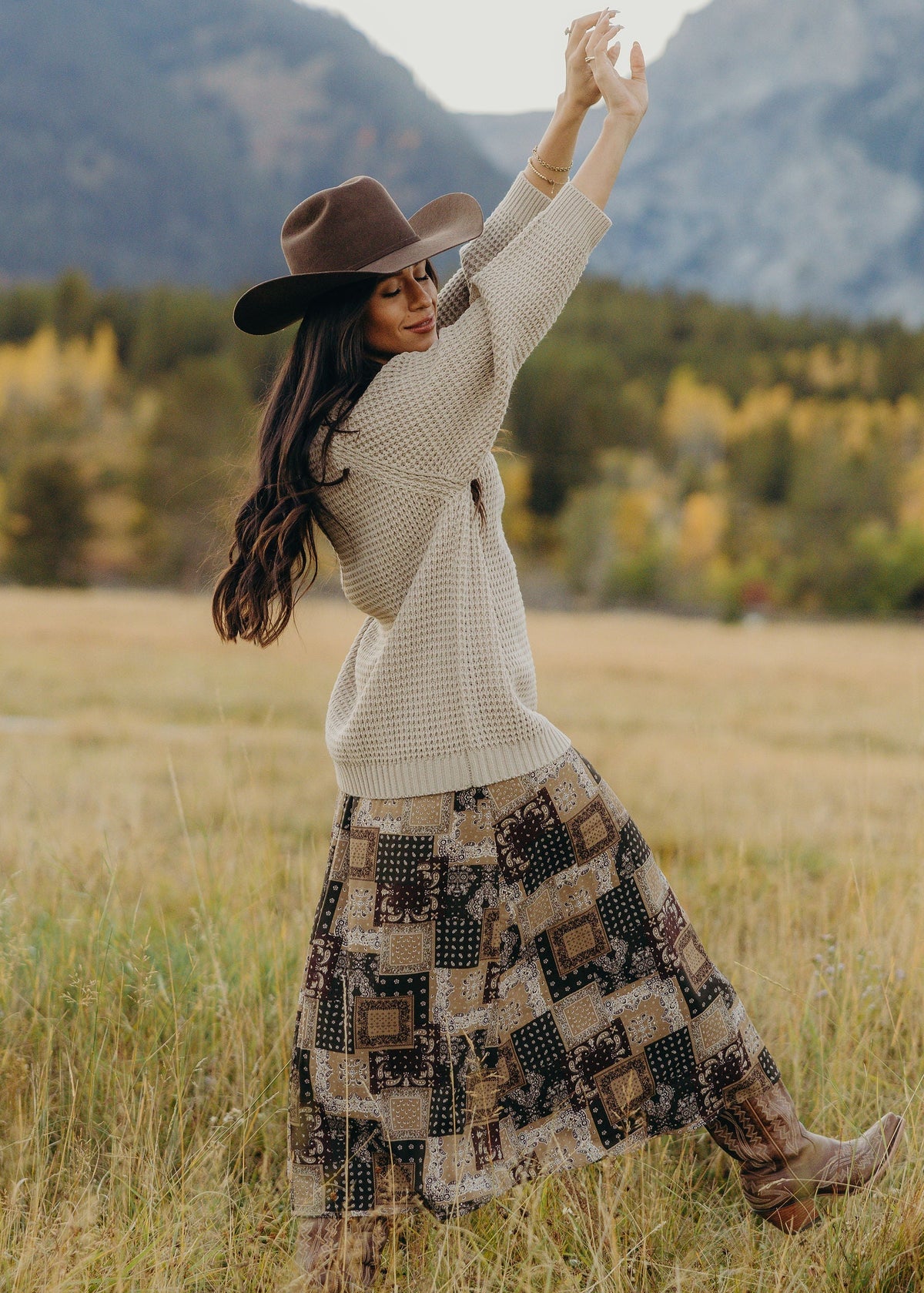 A Line Maxi Skirt
