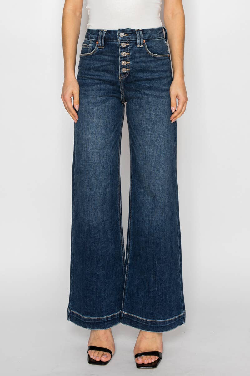 High Rise Modern Wide Leg Jeans
