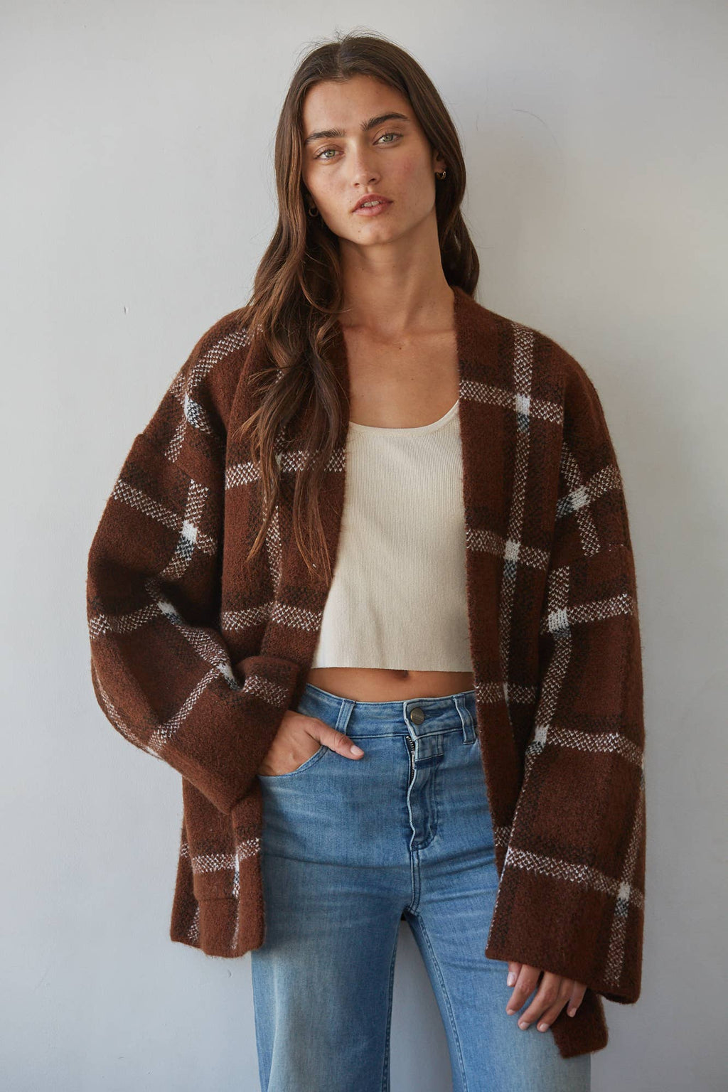 Long Sleeve Knit Open Front Cardigan