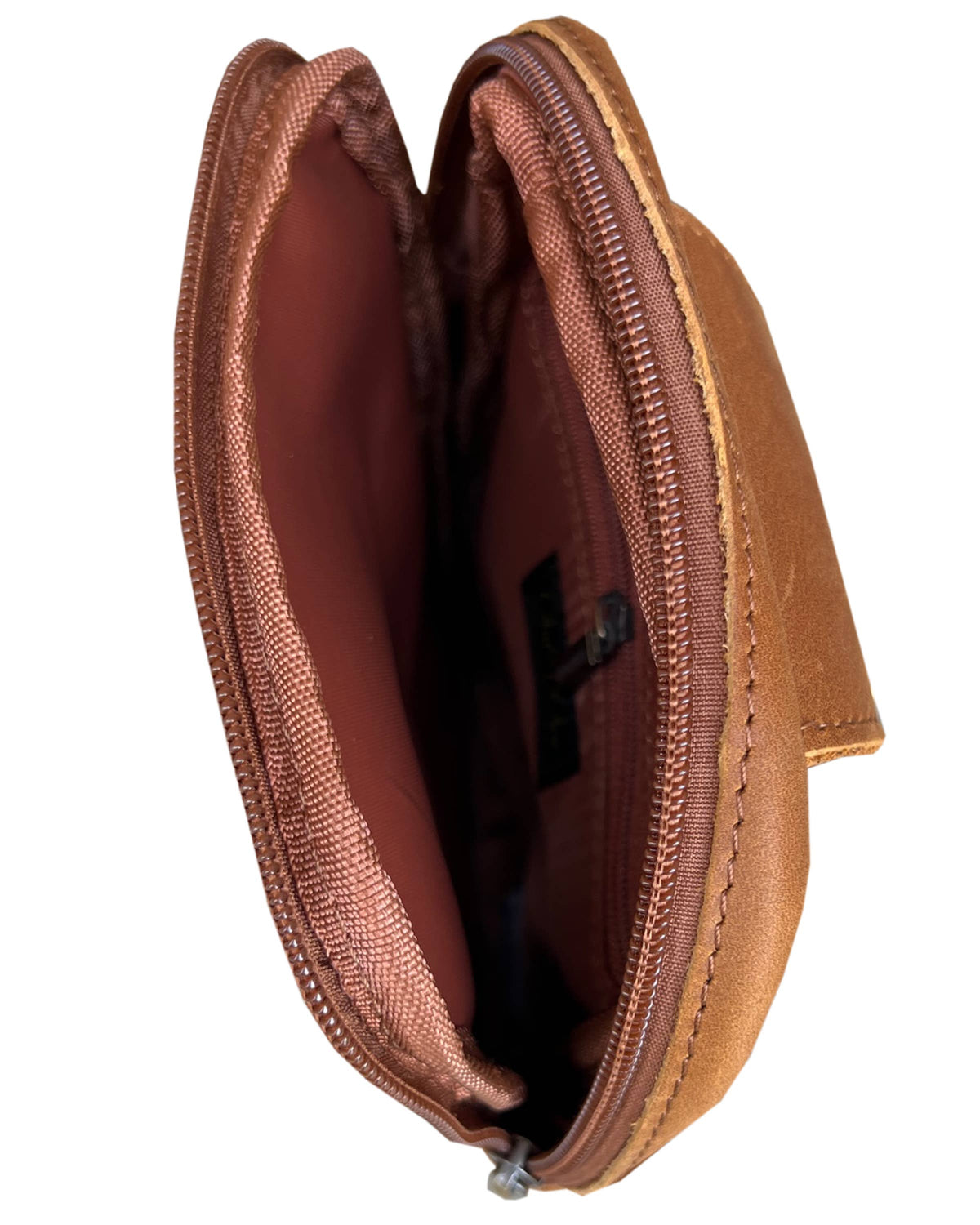 Crazy horse Leather Crossbody Travel Bag