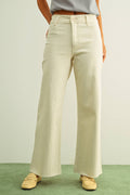 Straight Wide Leg Denim Pants