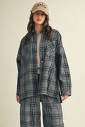 Plaid Oversized Layering Shacket