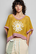 Open Weave Crochet Top