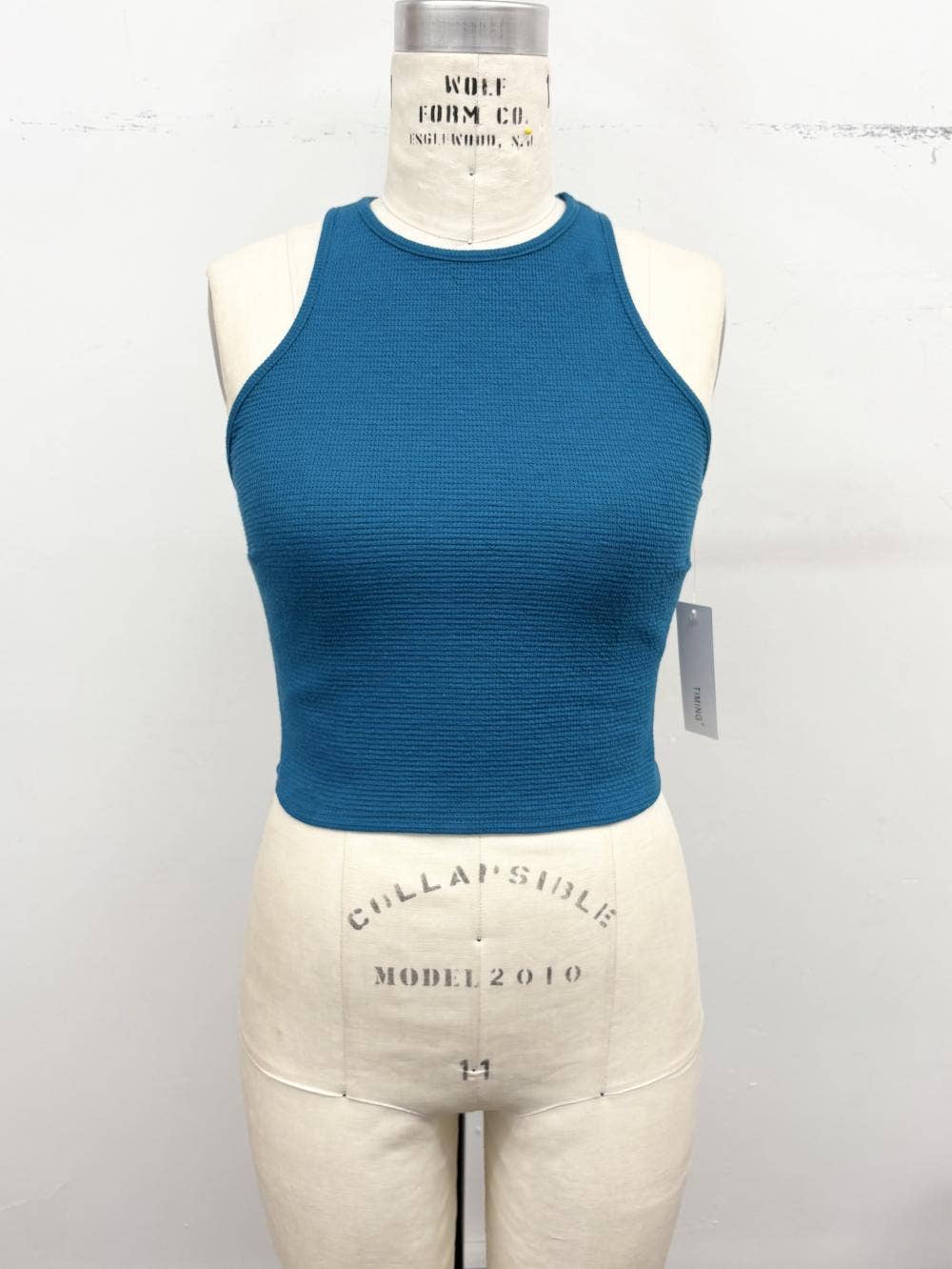 Textured Crop Tank Top