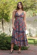 Floral Spaghetti Strap Maxi Dress