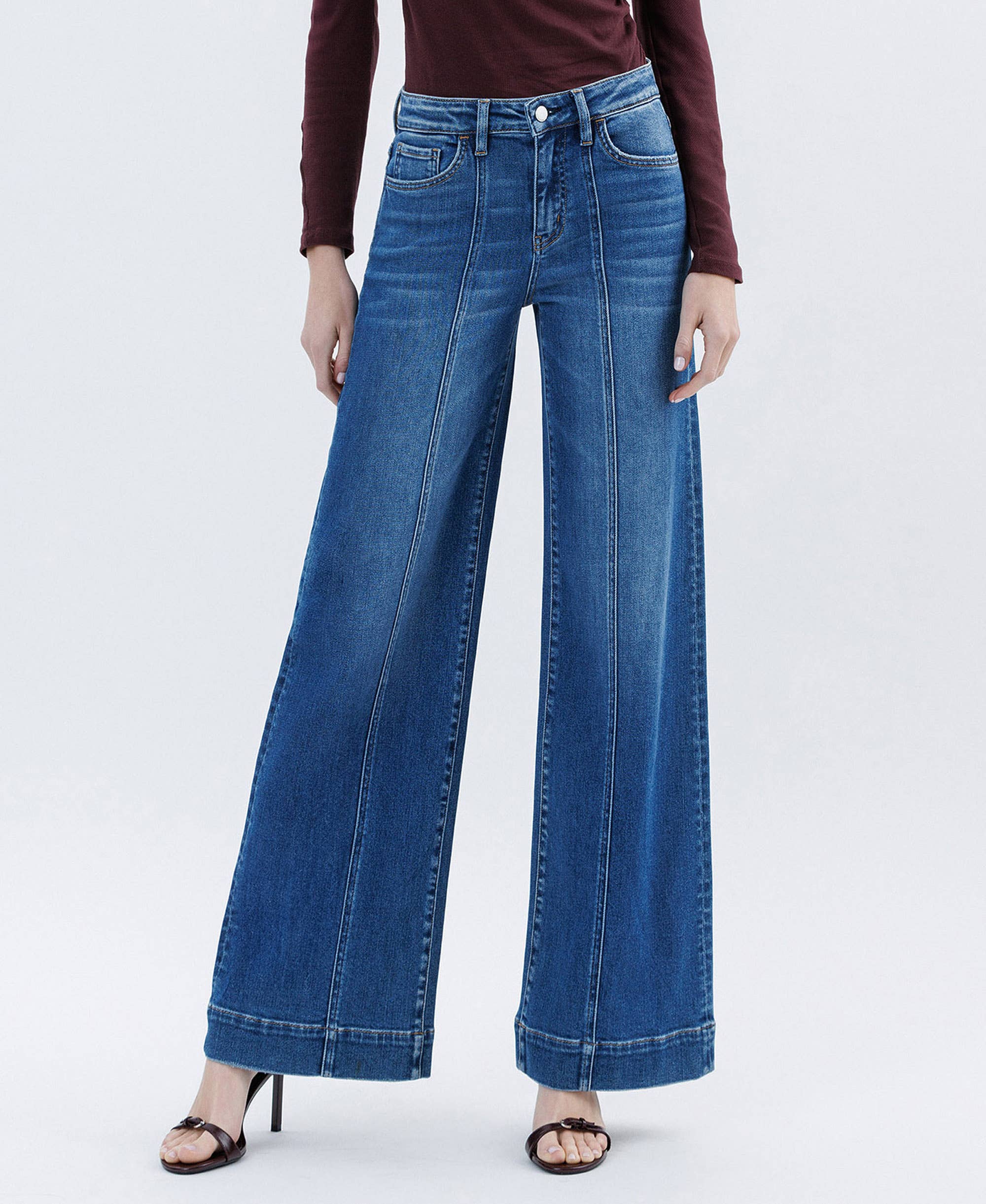 High Rise Wide Leg Trouser Jeans