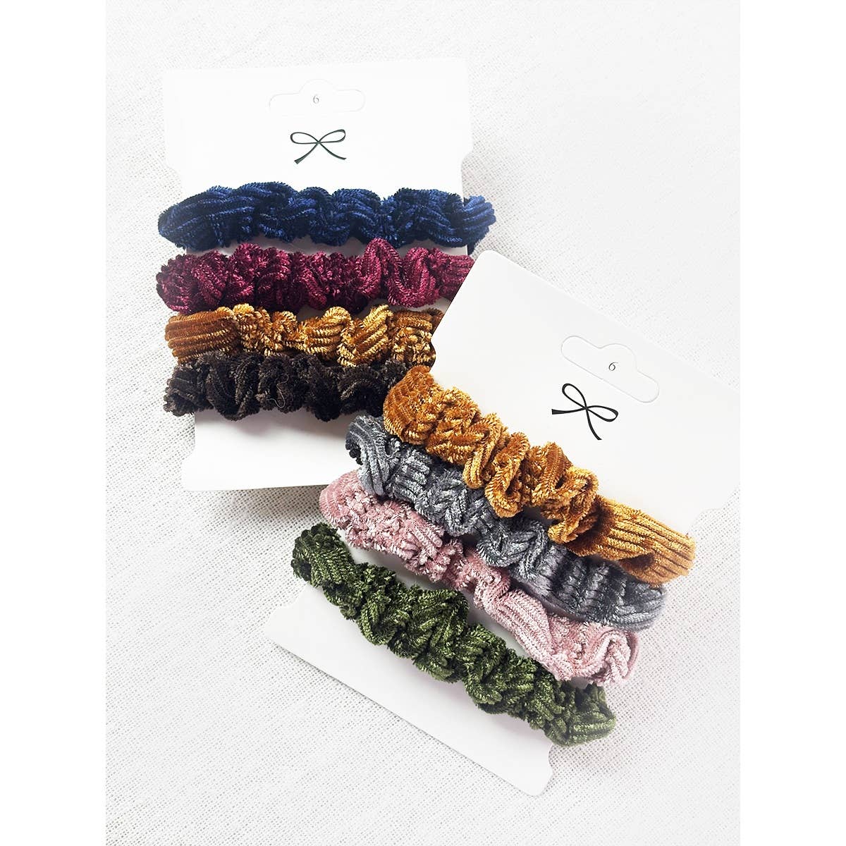 4-Pack Corduroy Scrunchie Combo Set
