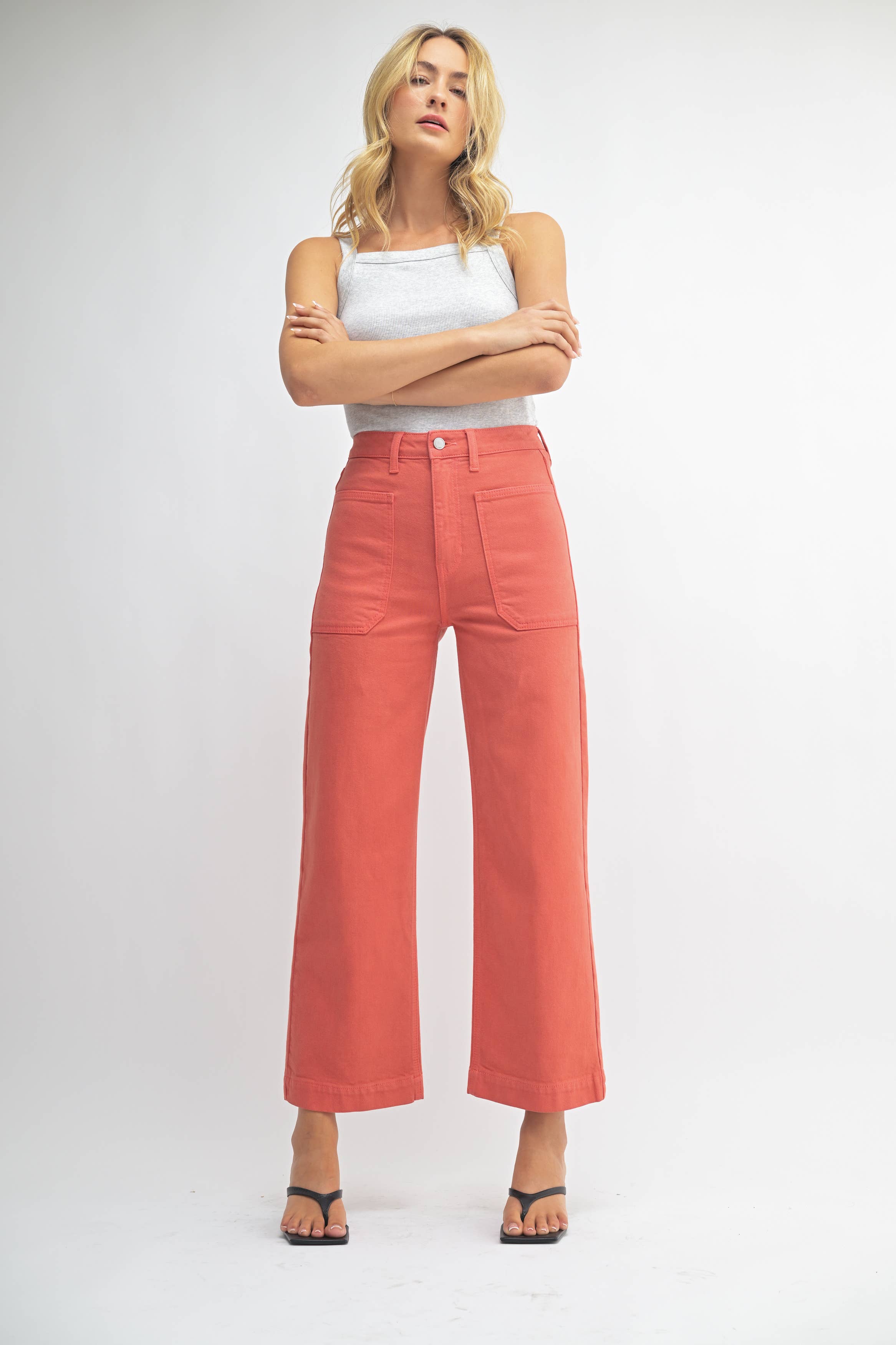 High Rise Utility Pant - Light Mauve