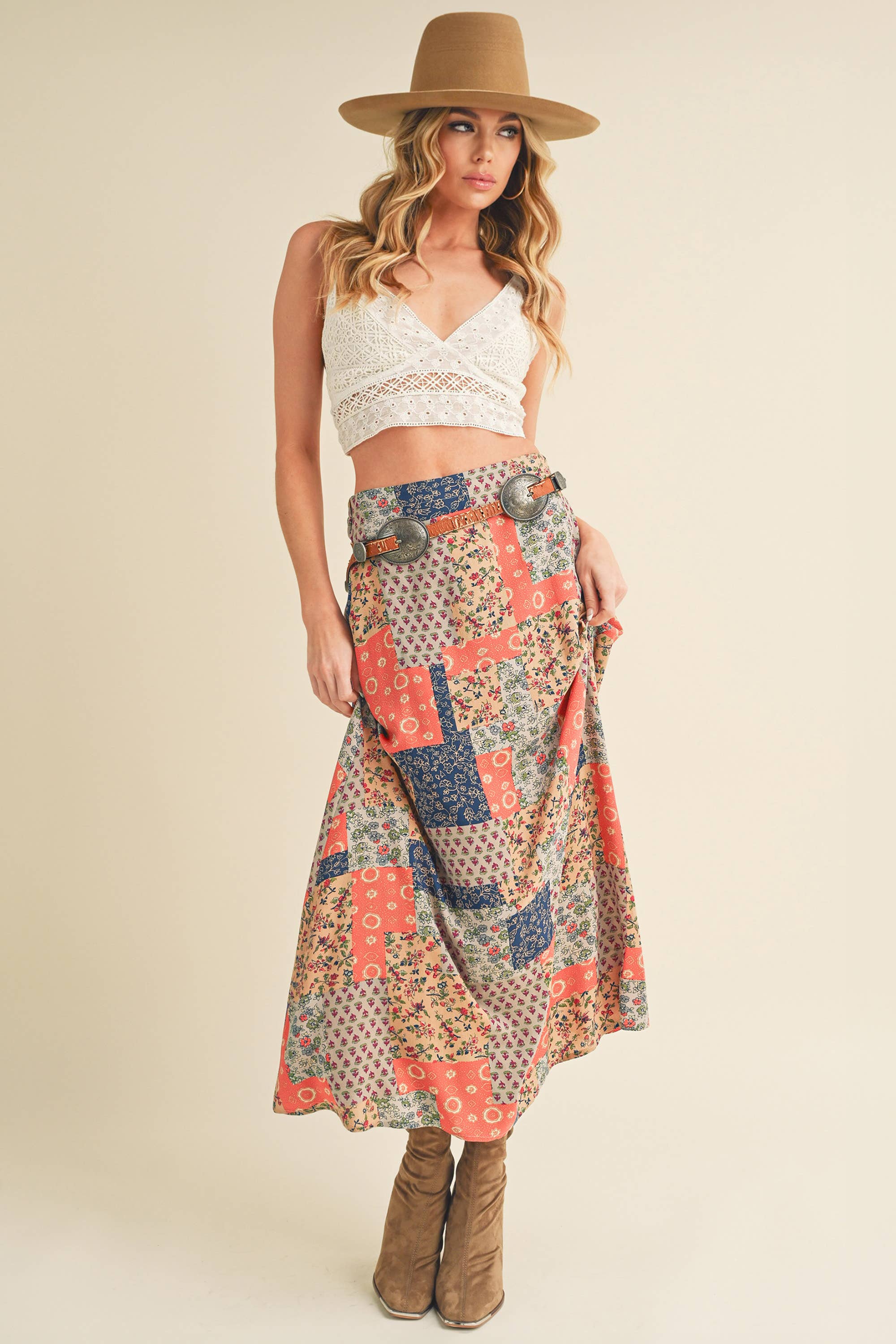 Bohemian Print Skirt