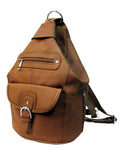 Cowhide leather back pack