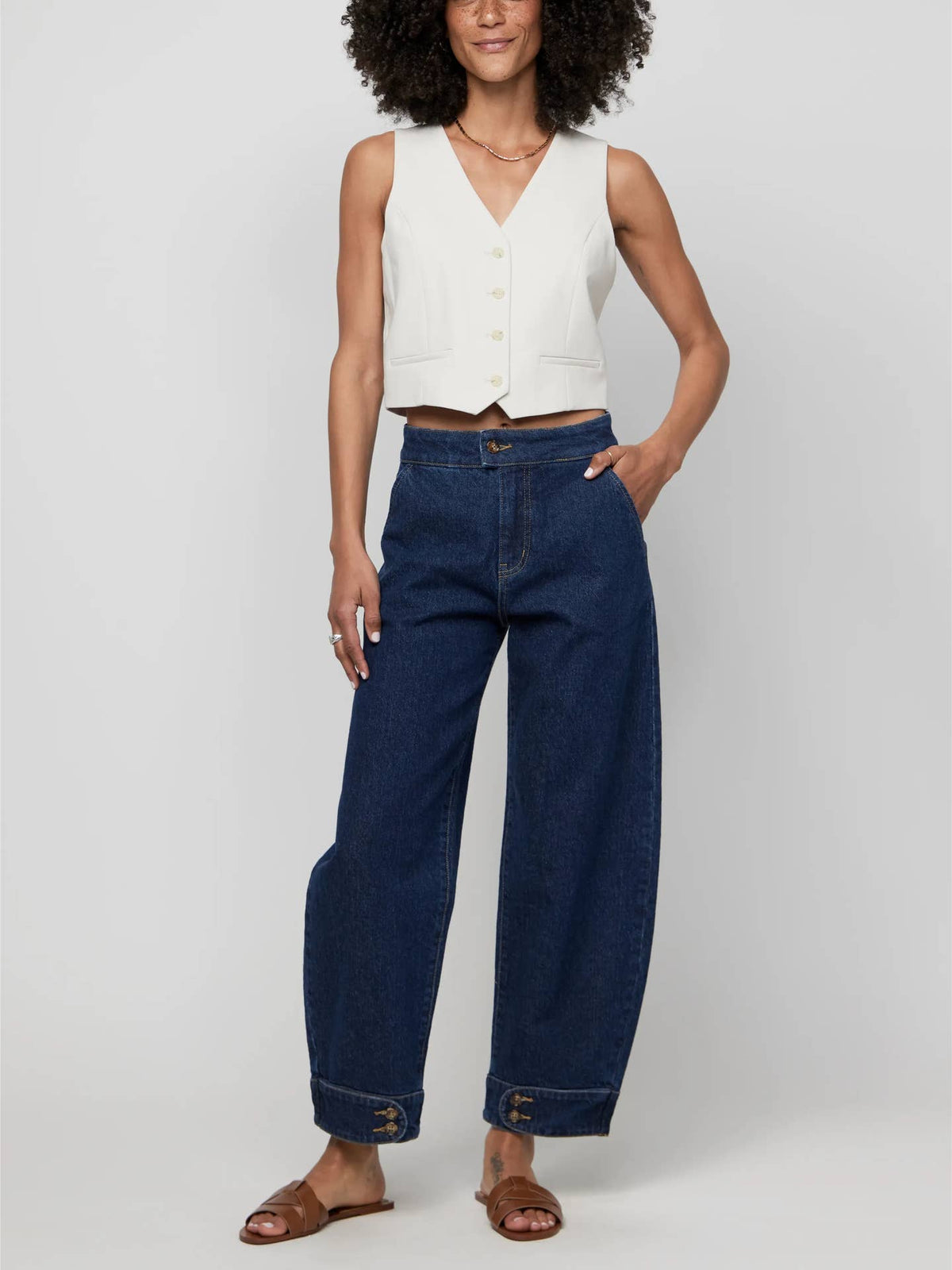 Balloon Leg High Rise Jeans