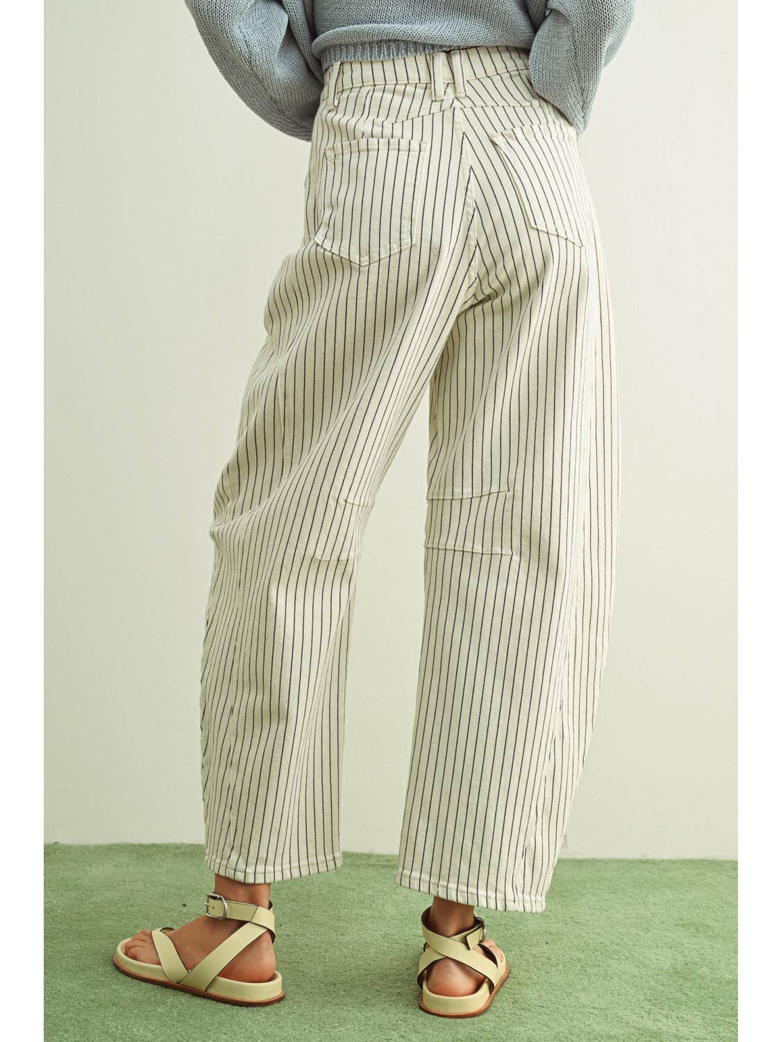 Pin Striped Barrel Pants