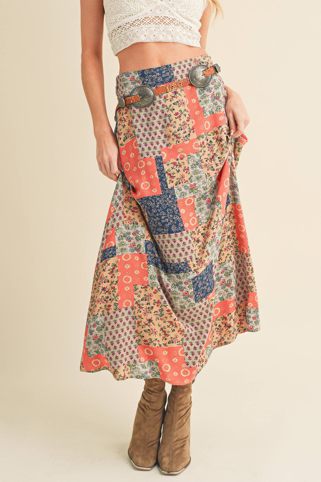 Bohemian Print Skirt