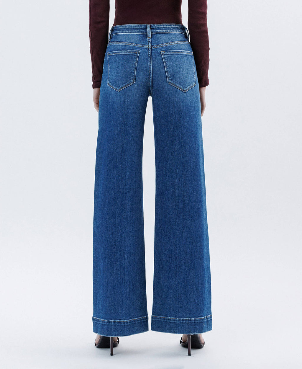 High Rise Wide Leg Trouser Jeans