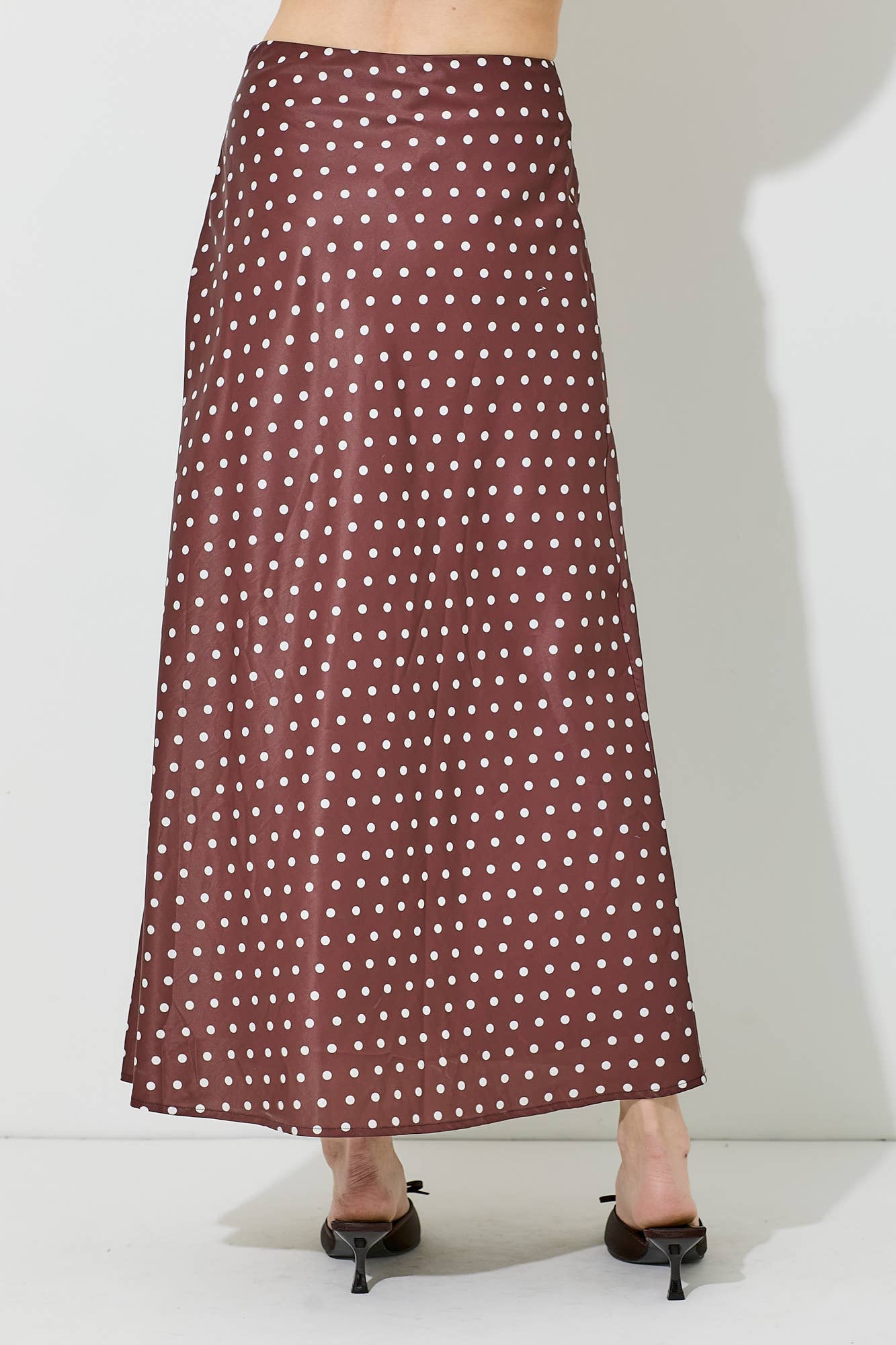 Polka Dot Midi Skirt