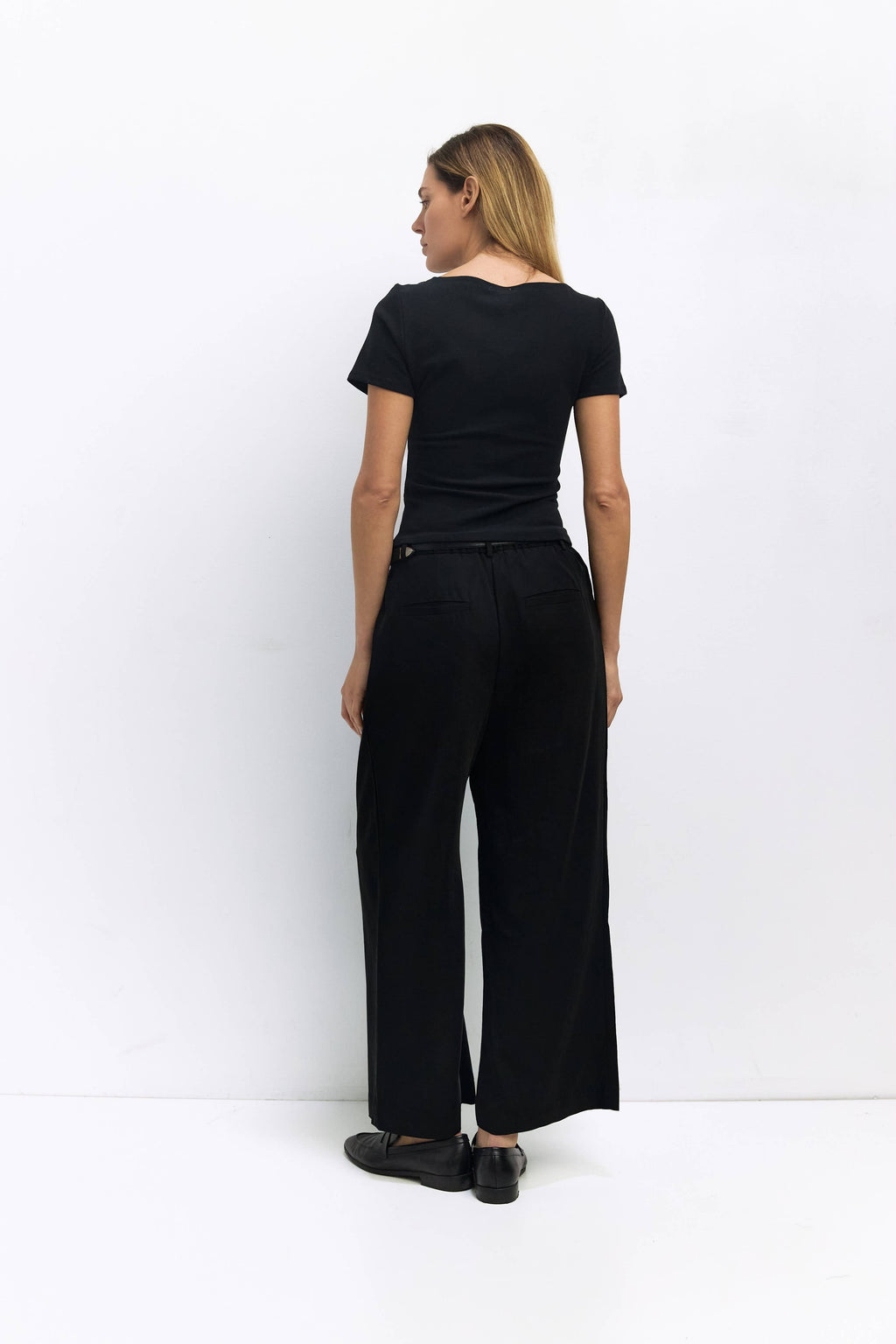 Wide Neck Soft Knit Top