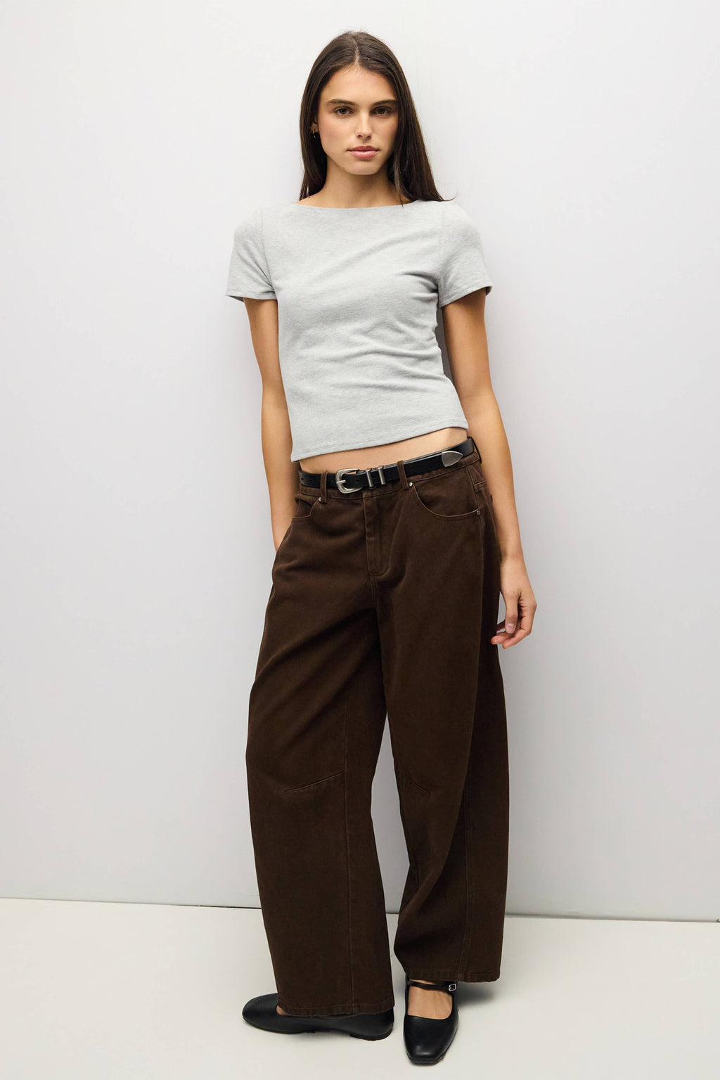 Wide Neck Soft Knit Top