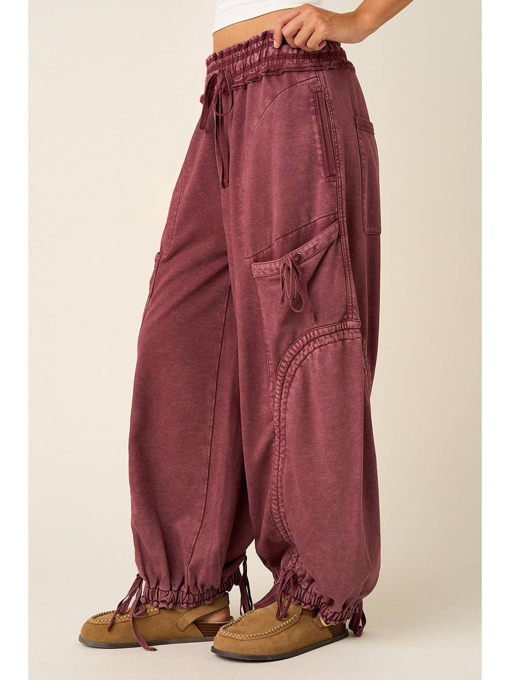 French Terry Drop Pocket Ballon Pants