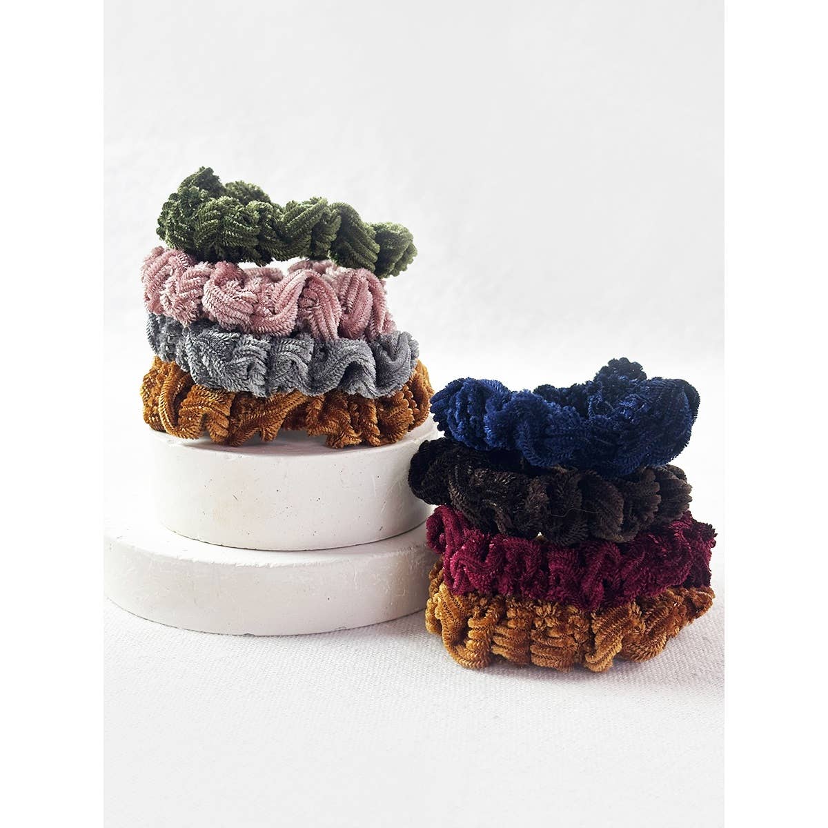 4-Pack Corduroy Scrunchie Combo Set