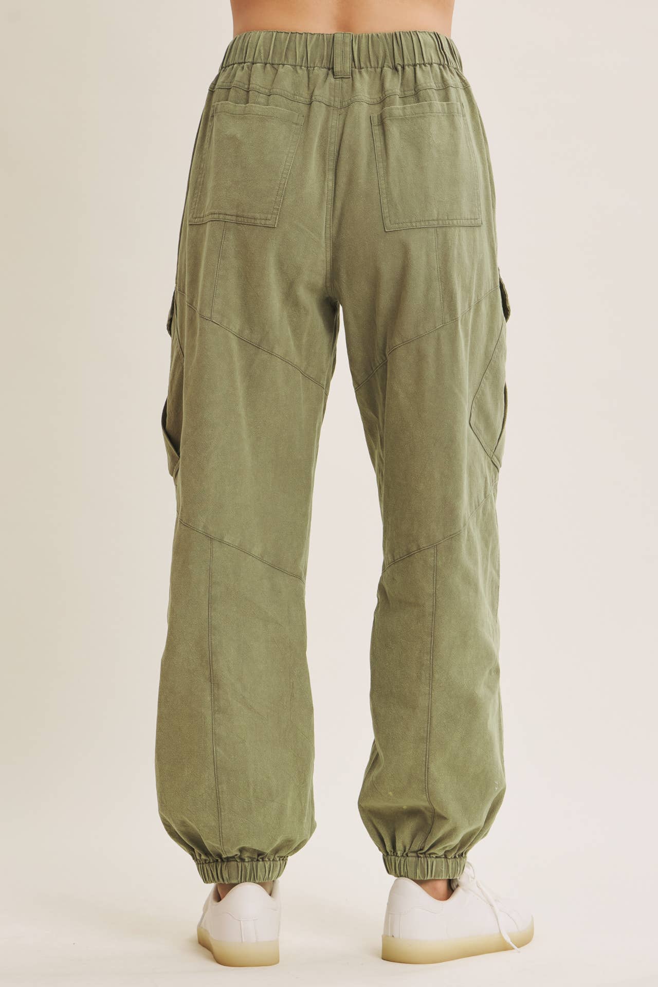 Relaxed Mineral Washed Cargo Joggers