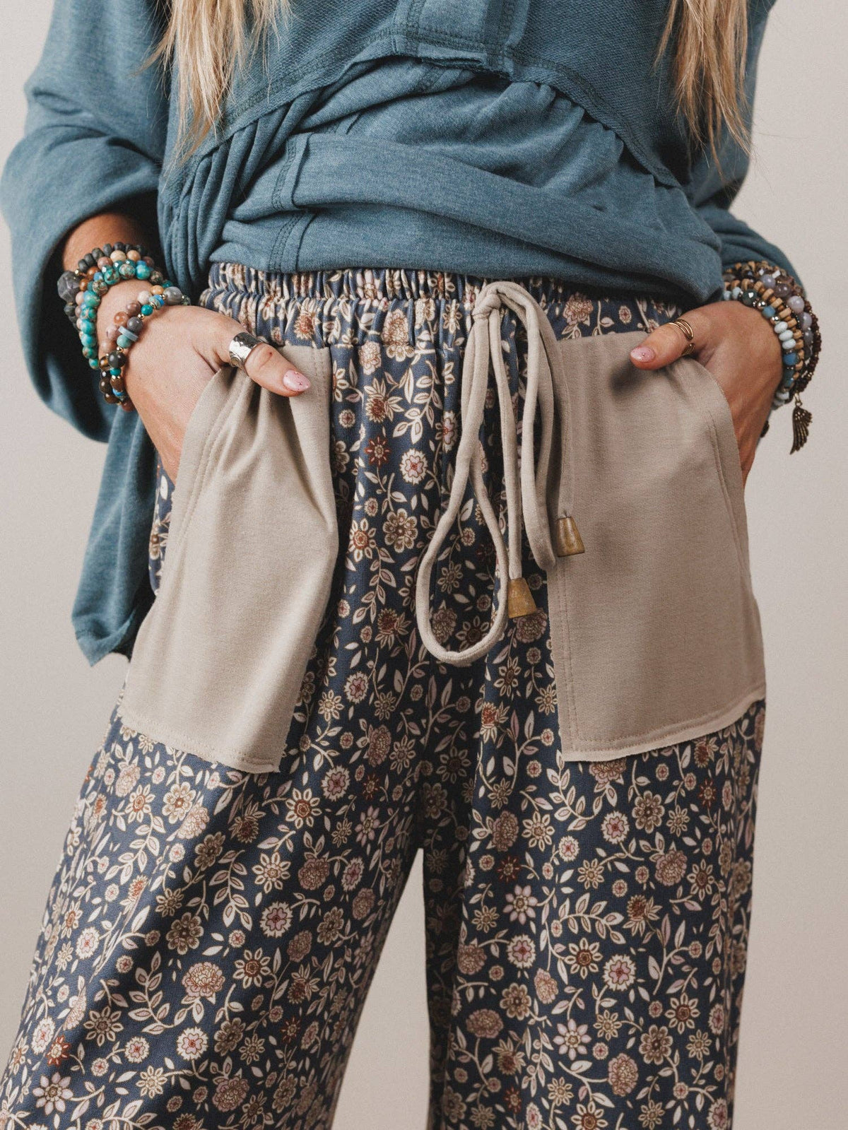 Pushing Daisies Drawstring Pants