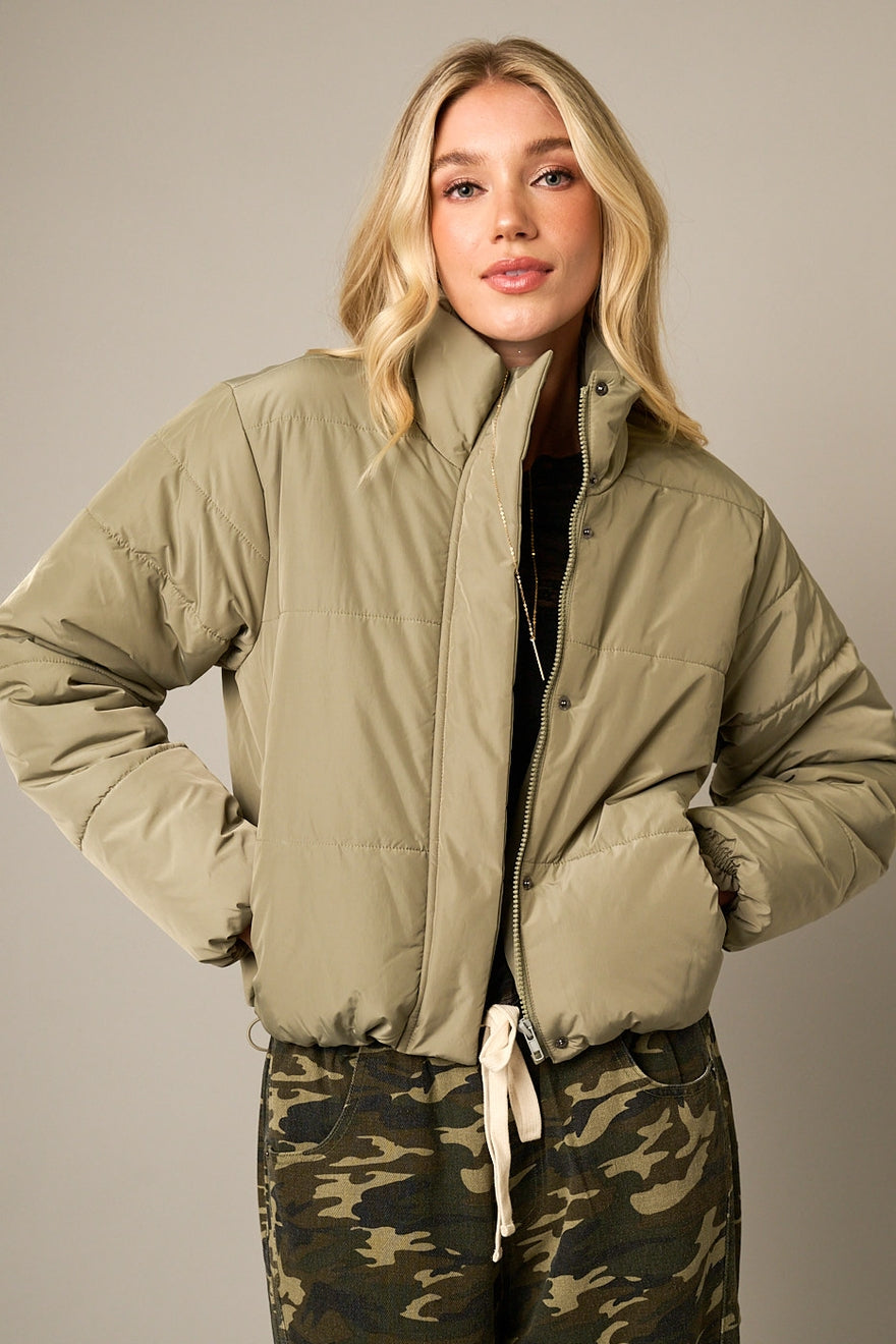 Cropped Puffer Jacket