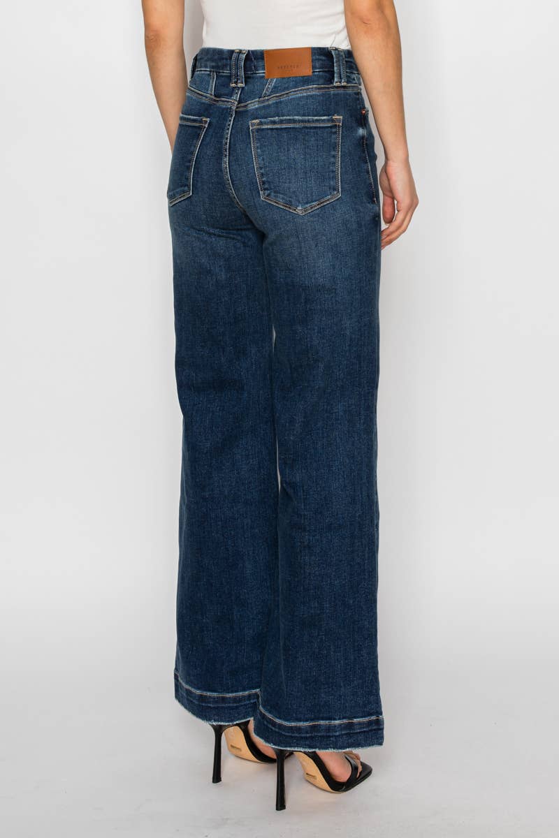 High Rise Modern Wide Leg Jeans