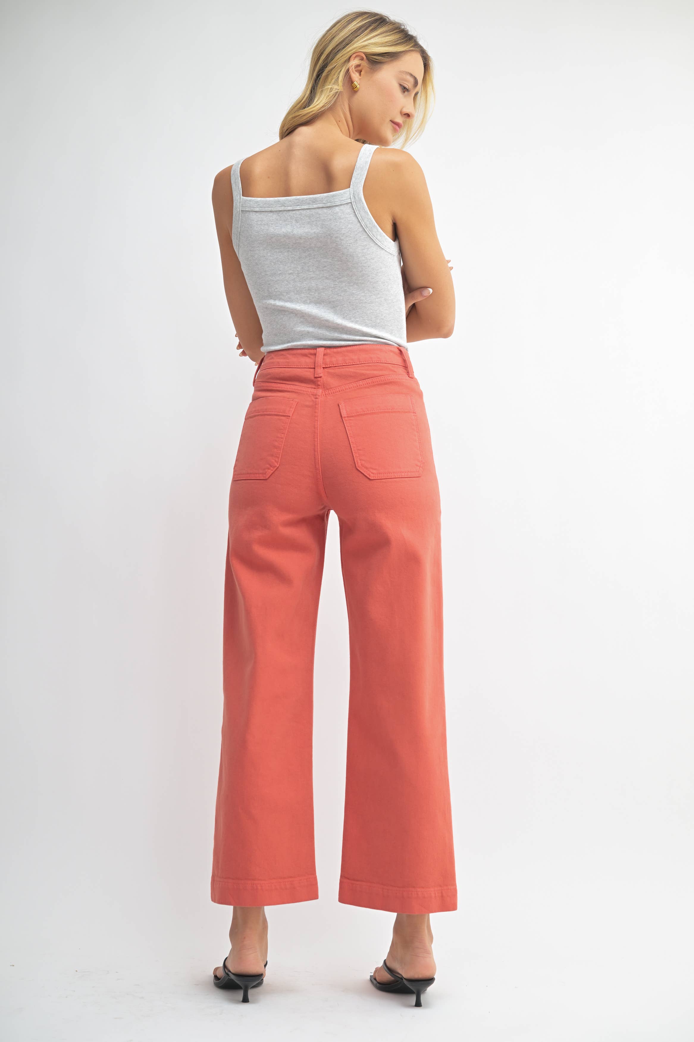 High Rise Utility Pant - Light Mauve