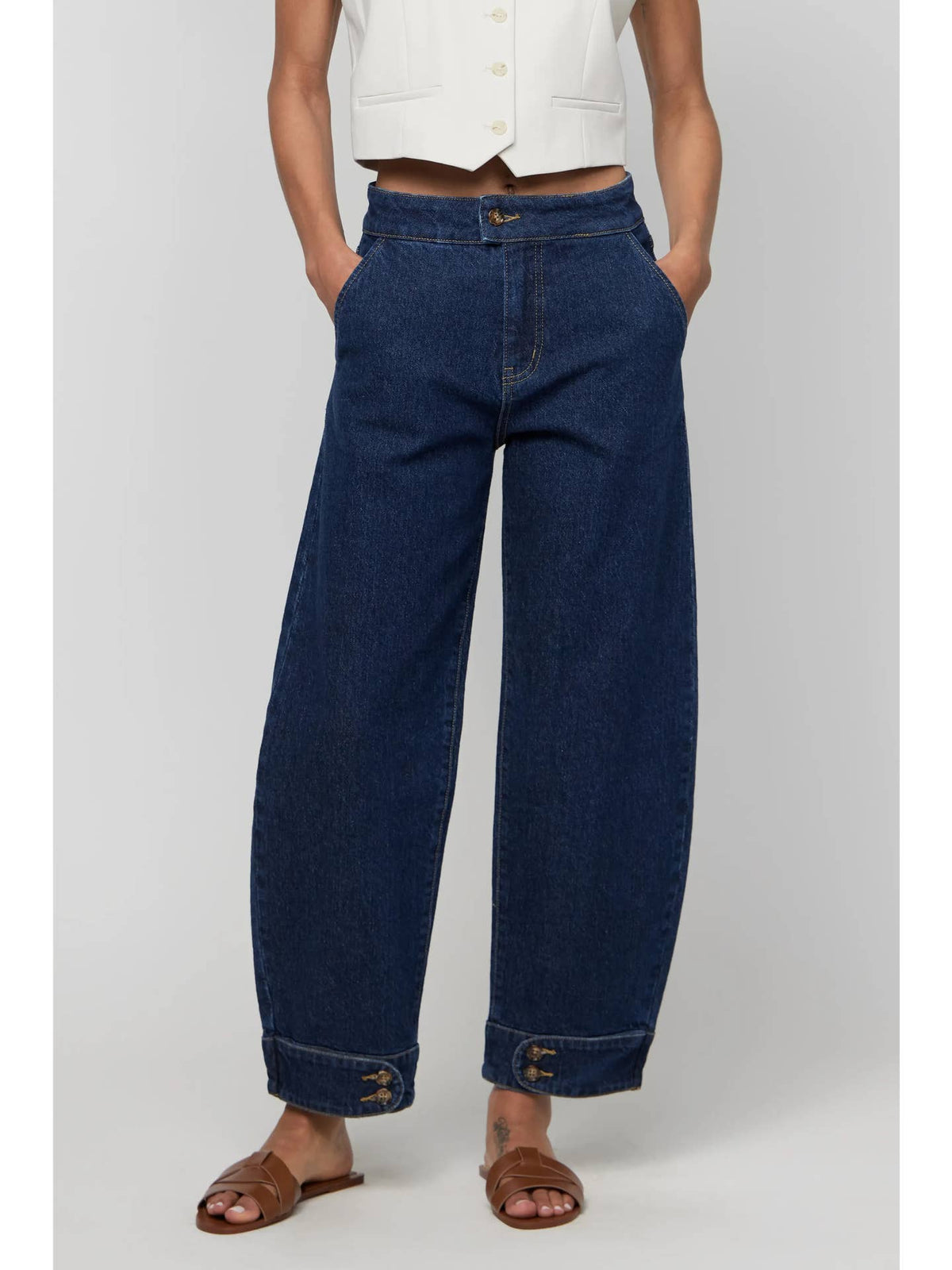 Balloon Leg High Rise Jeans