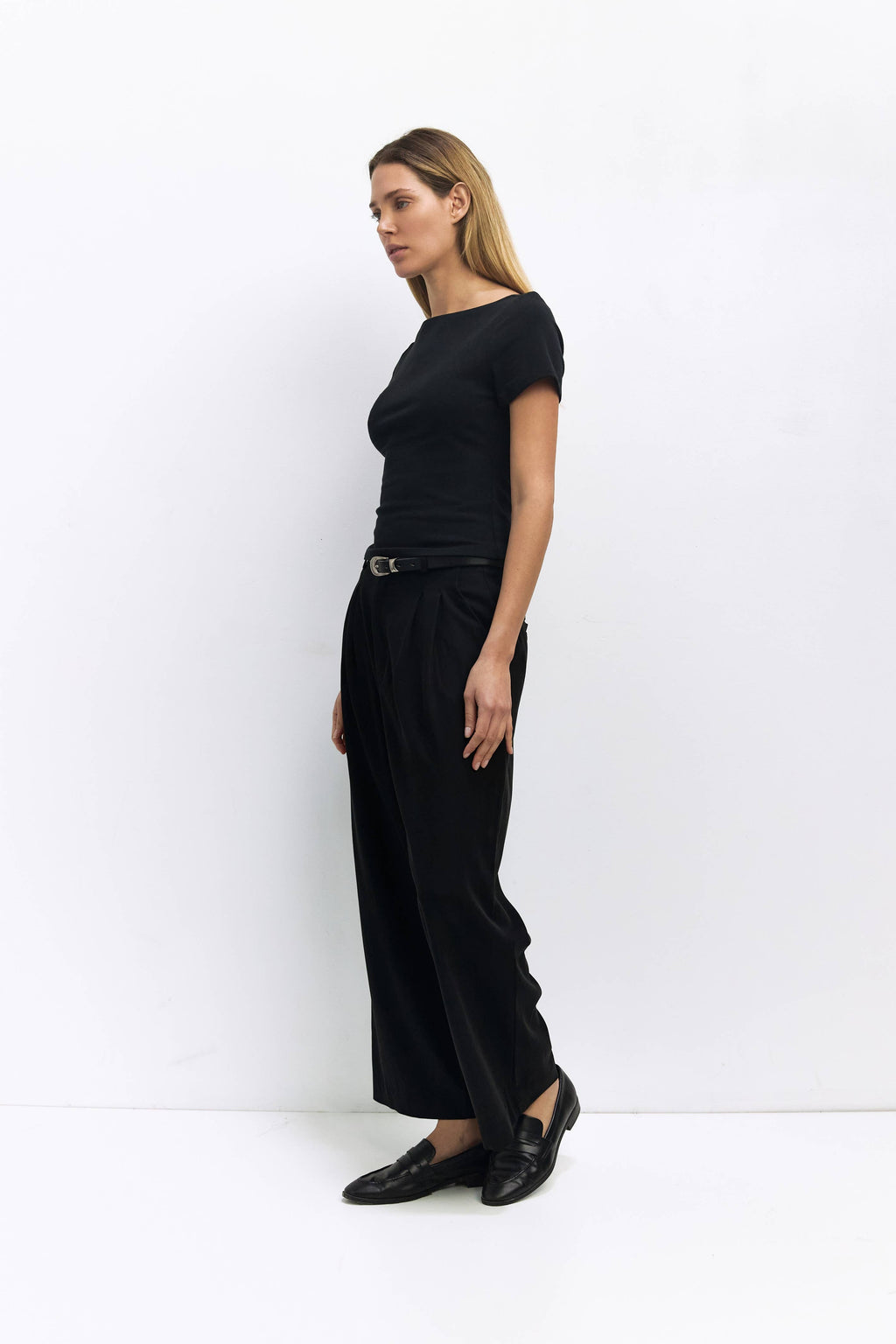 Wide Neck Soft Knit Top
