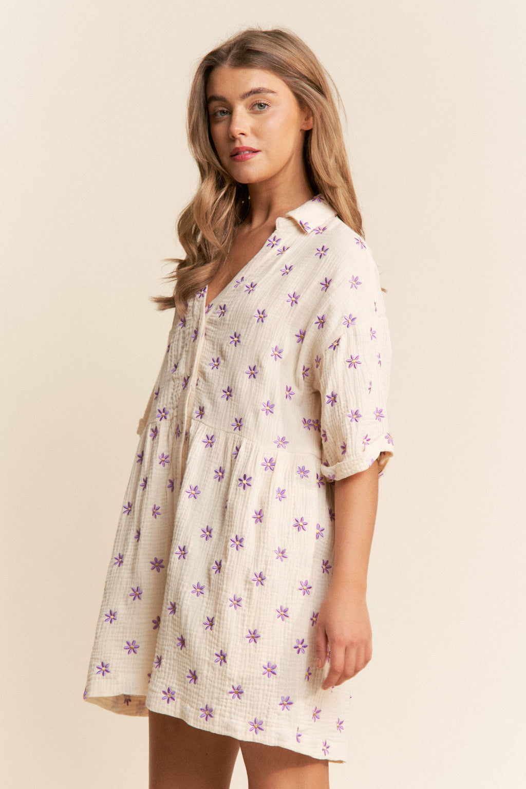 Flower Fields Gauze Romper