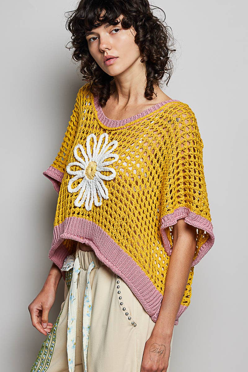 Open Weave Crochet Top