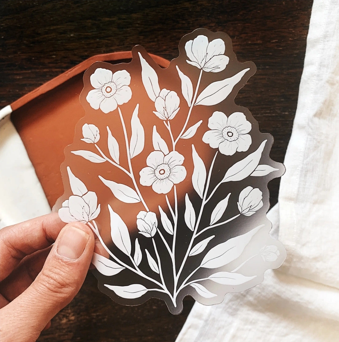 Flower Brush Sticker