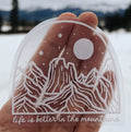 Life Is Better With Mountians Sticker