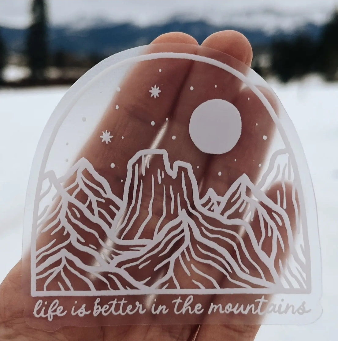 Life Is Better With Mountians Sticker