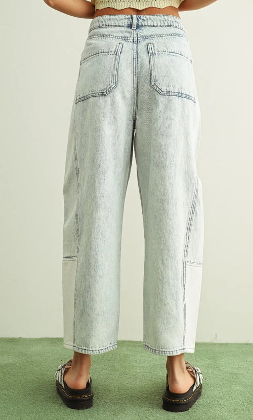 Avery Barrel Denim Pants