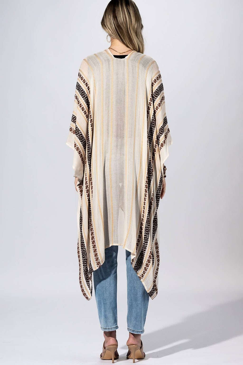 Canyon Stripe Kimono
